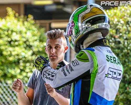 Anton De Pasquale embracing a team mate in the paddock