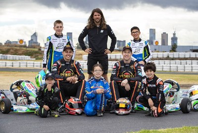 The SDD and Erebus Academy squad with their karts